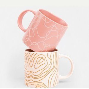 NIB Whitney Kerney Mugs Winter Causebox Exclusive